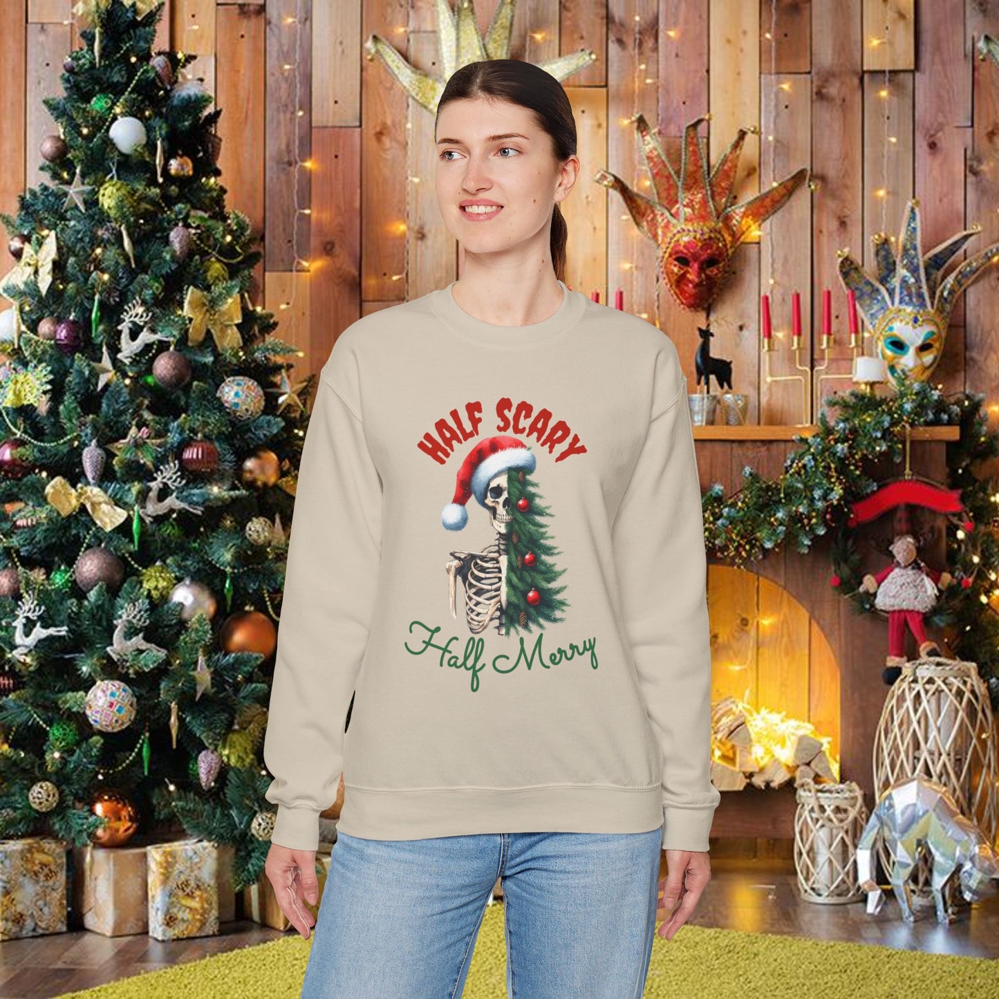 Scary Merry - Unisex Heavy Blend™ Crewneck Sweatshirt