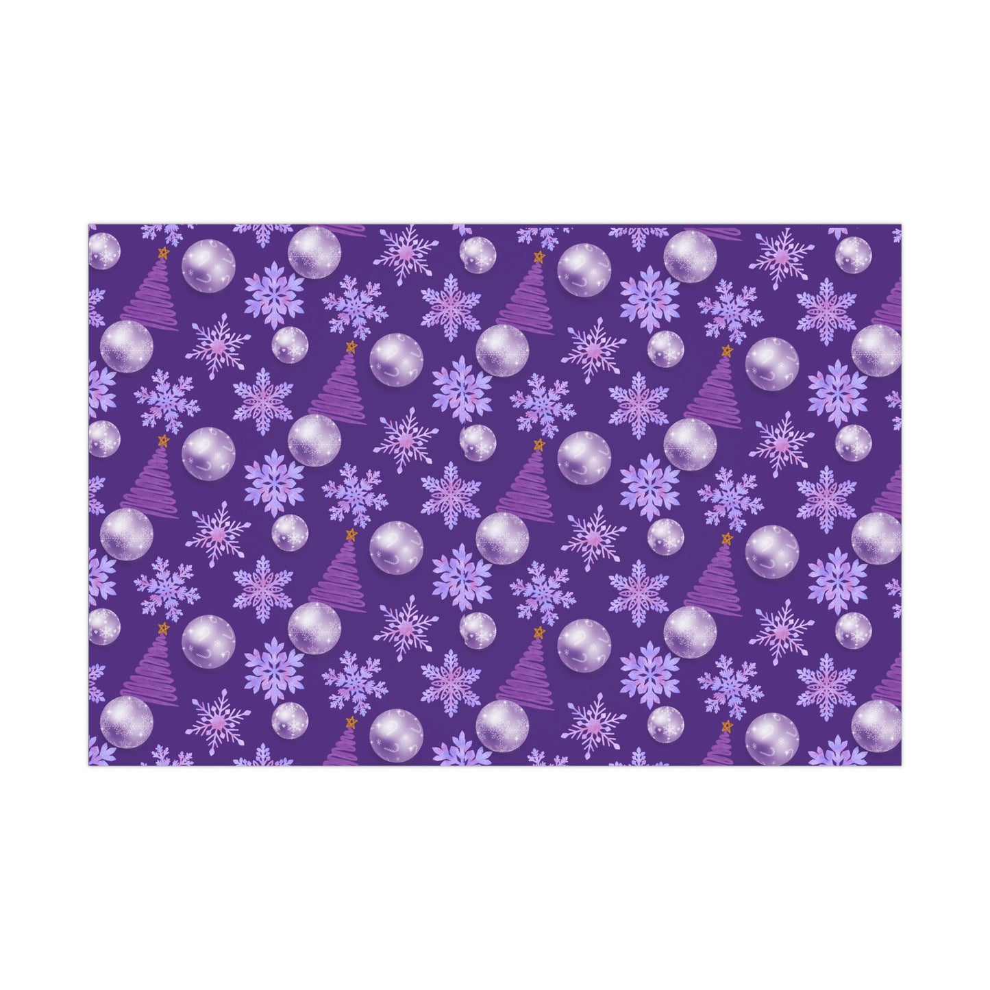 Purple Christmas - Gift Wrap Papers