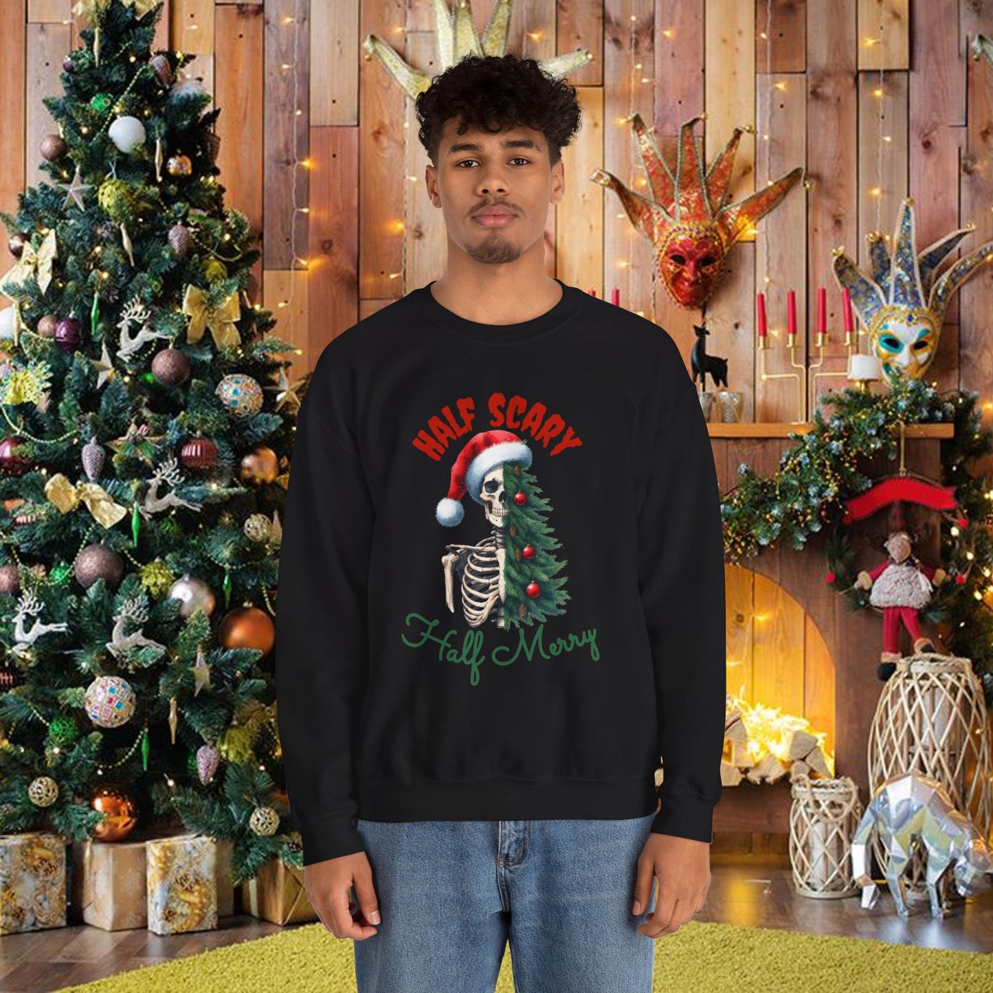 Scary Merry - Unisex Heavy Blend™ Crewneck Sweatshirt