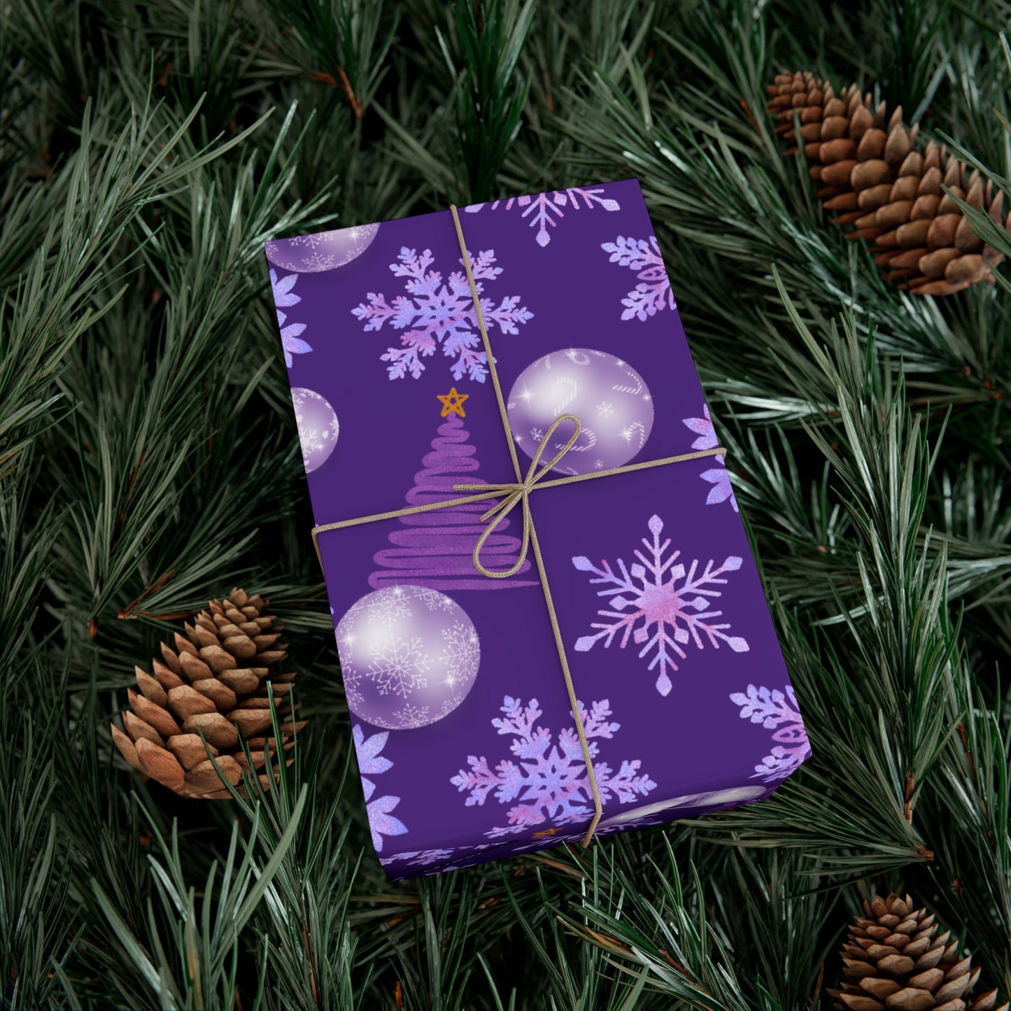 Purple Christmas - Gift Wrap Papers