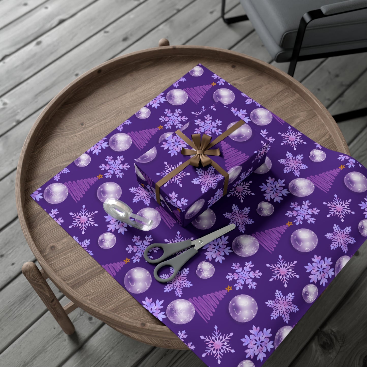 Purple Christmas - Gift Wrap Papers