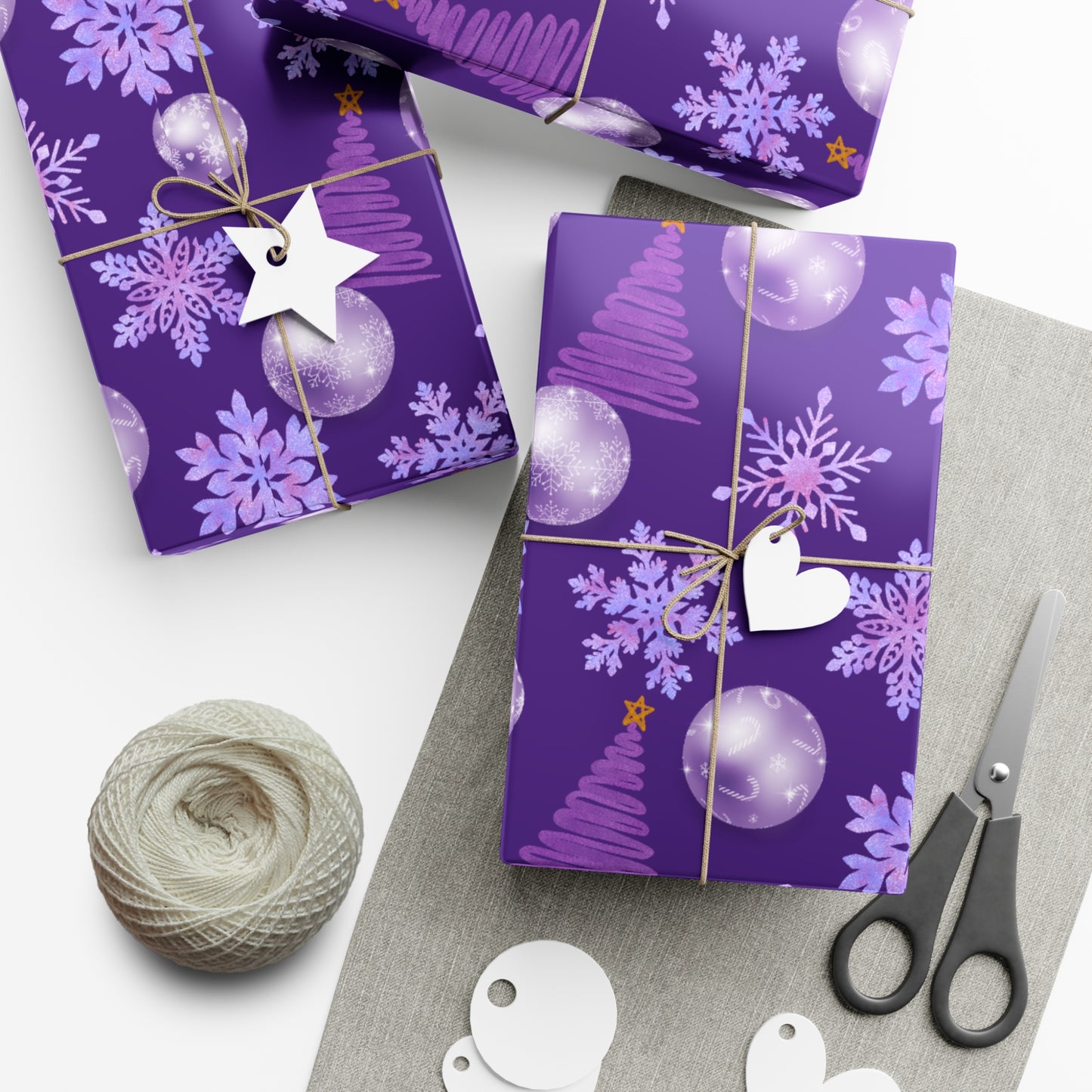 Purple Christmas - Gift Wrap Papers