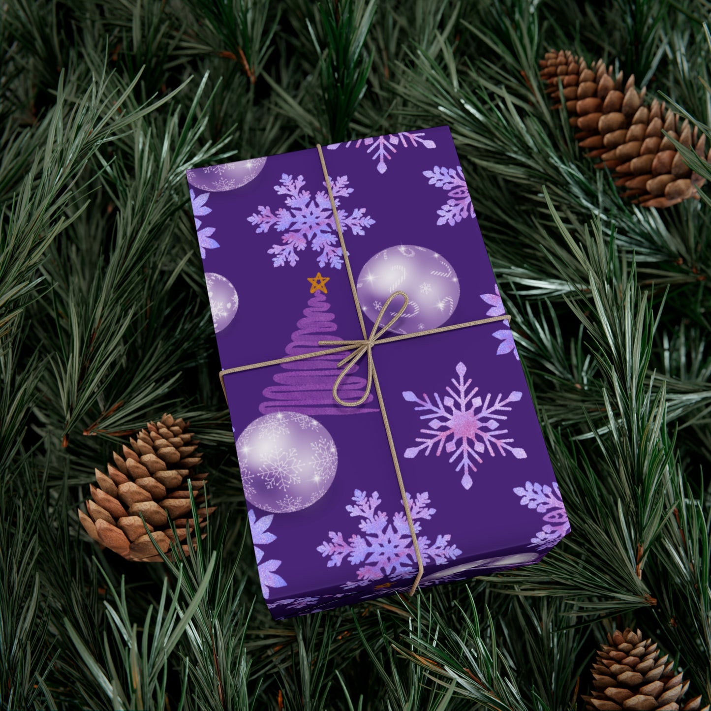 Purple Christmas - Gift Wrap Papers