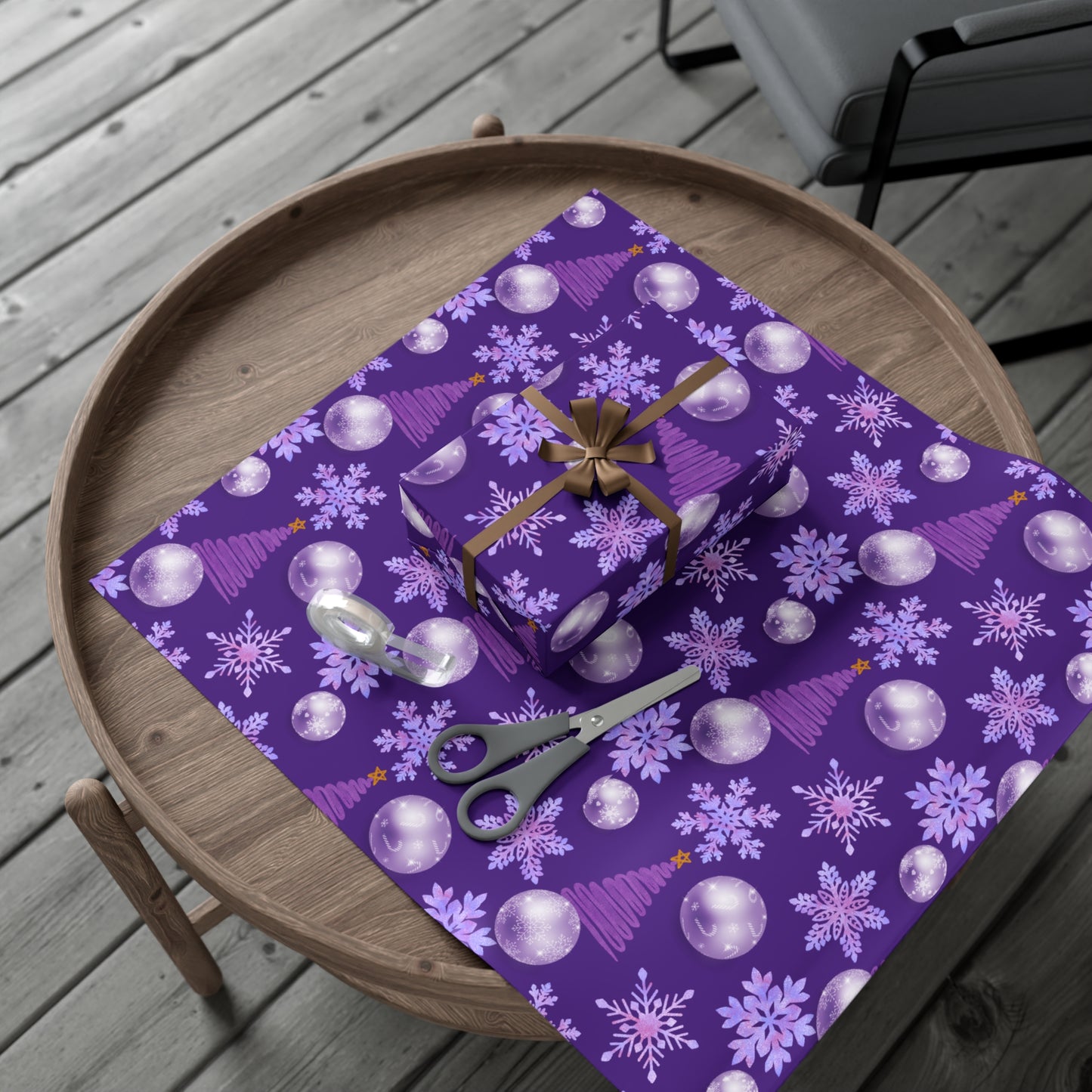 Purple Christmas - Gift Wrap Papers