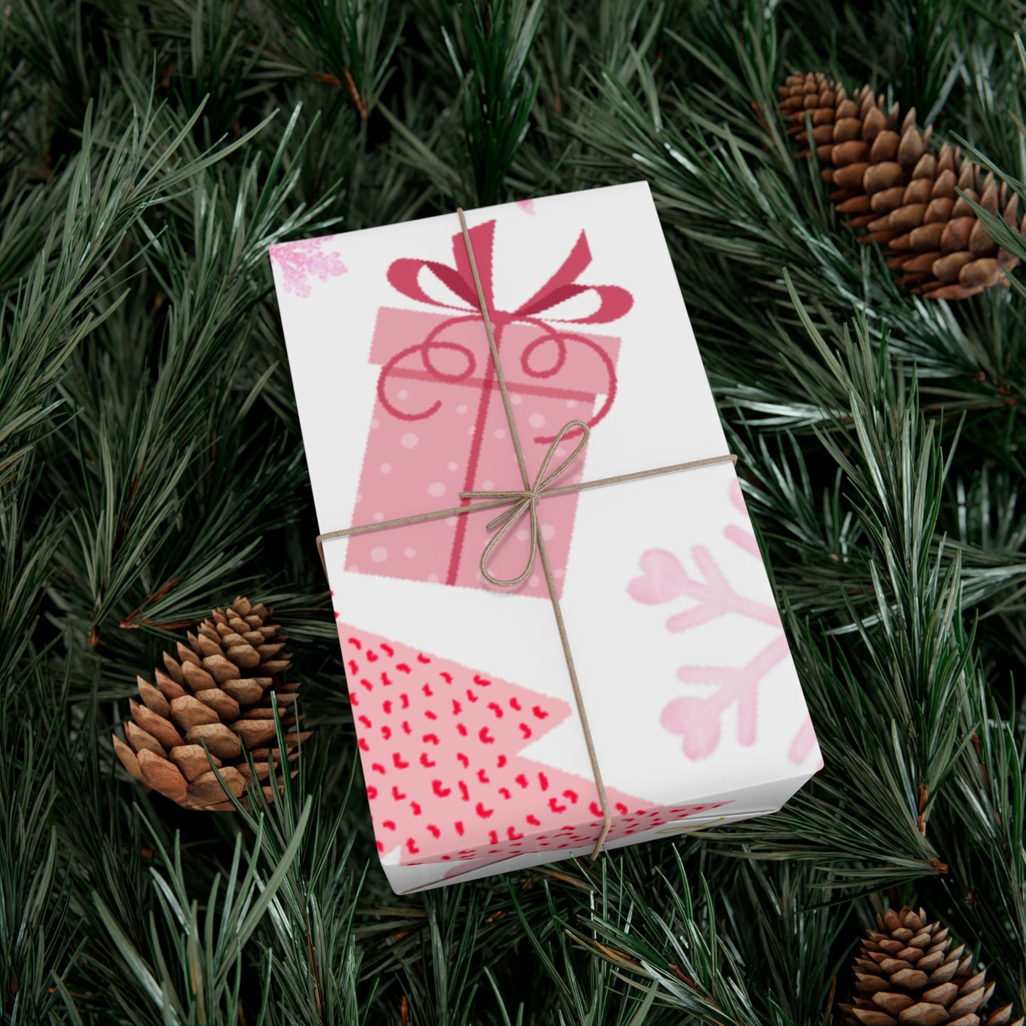 Wrapping Paper - Pink Christmas