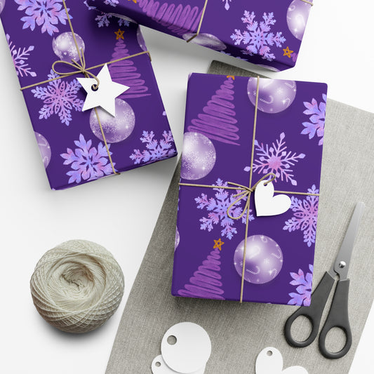 Purple Christmas - Gift Wrap Papers