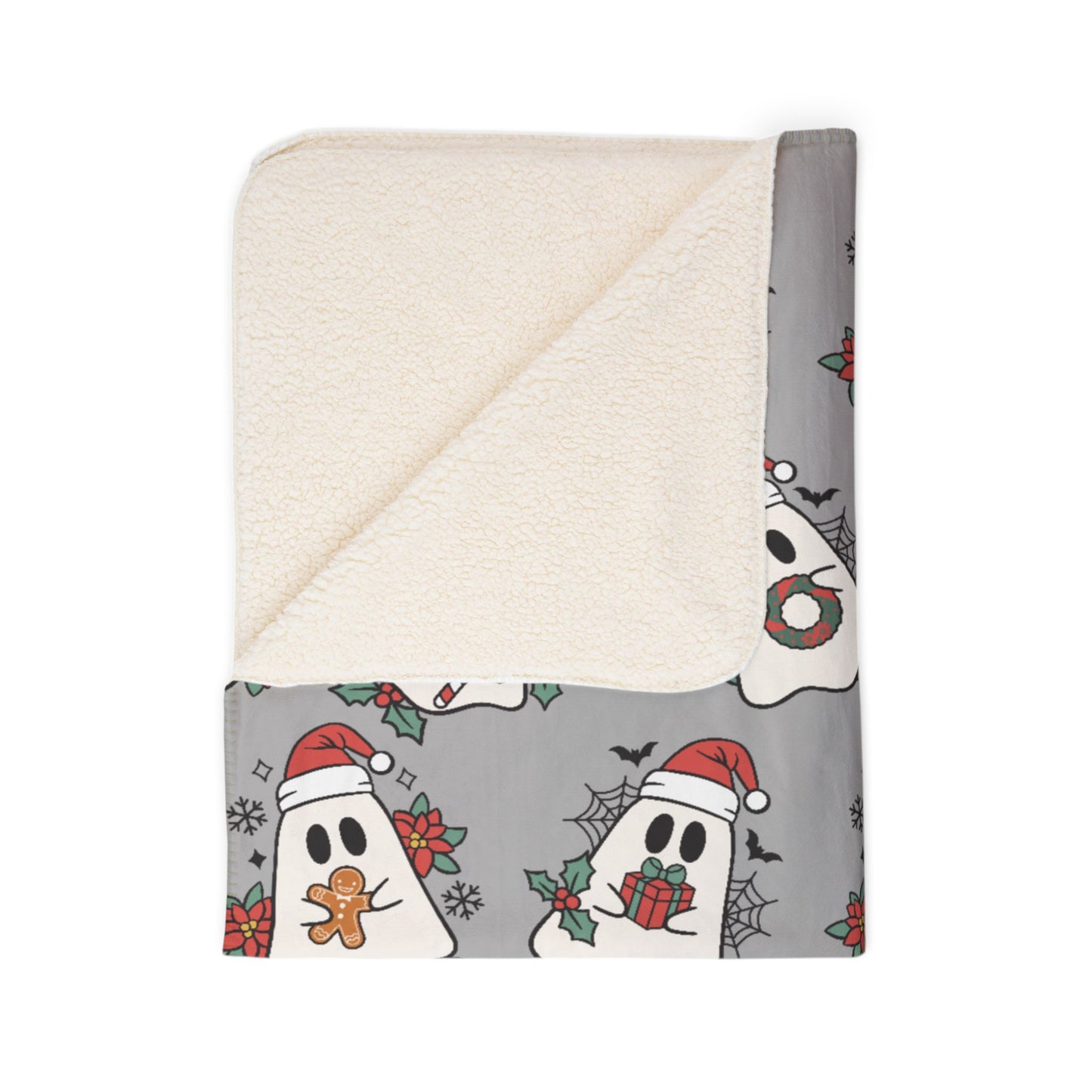 Jolly Ghost - Fleece Sherpa Blanket