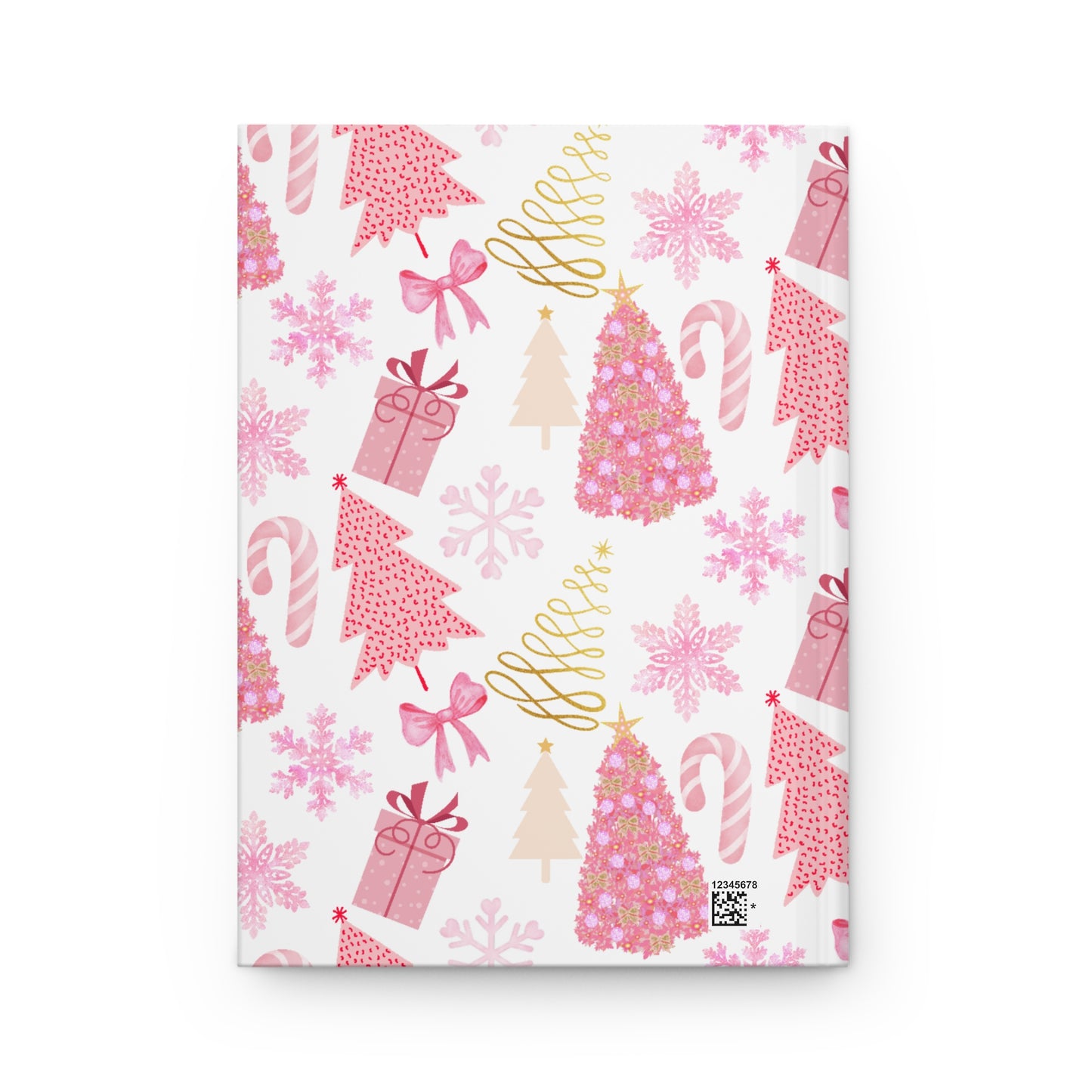 Pink Christmas Hardcover Journal