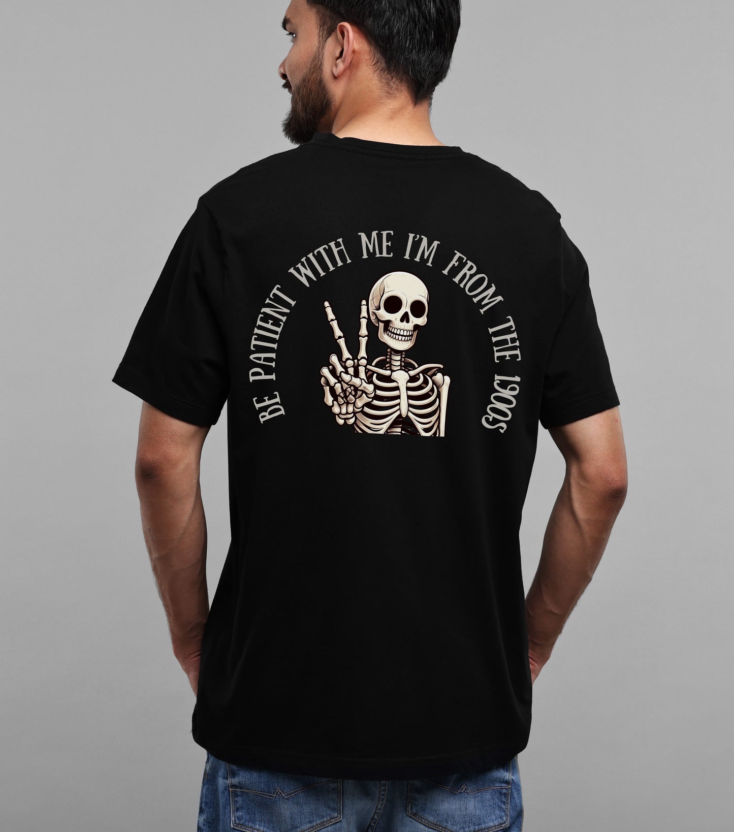 Vintage 1900s Unisex T-Shirt - Be Patient With Me Design