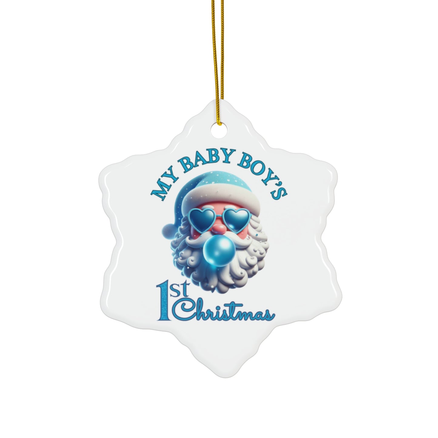 Ceramic Ornament - Baby Boy's First Christmas