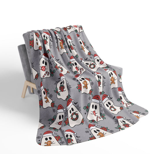 Jolly Ghost - Fleece Sherpa Blanket